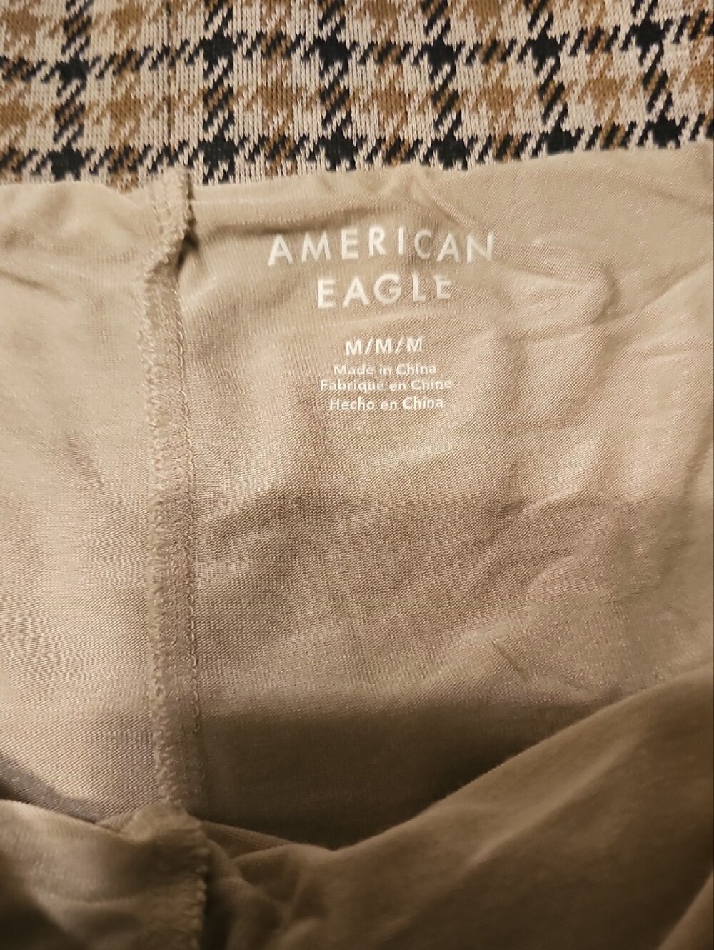 American Eagle Outfitters Pleated Skort in Brown Pattern Medium - Picture 3 of 5
